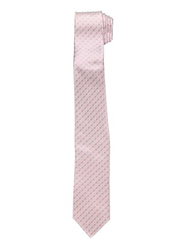 Strellson Jedwabny krawat w kolorze jasnoróżowym