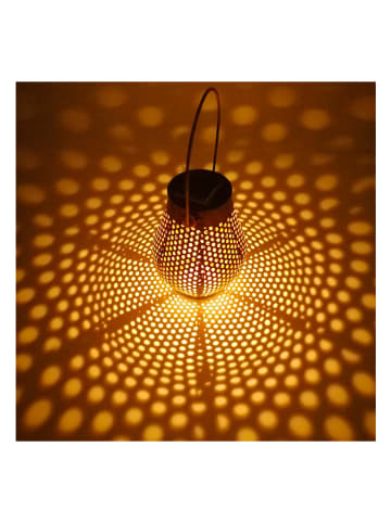 Lumijardin Lampa solarna LED "Doty" w kolorze brązowym - wys. 17 x Ø 13 cm
