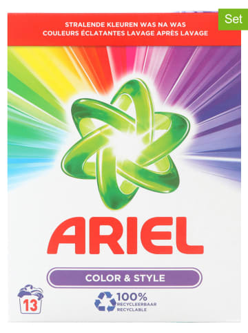 ARIEL 2er-Set: Waschpulver "Ariel Color & Style", je 845 g