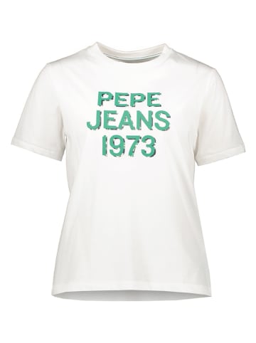 Pepe Jeans Koszulka "Ashley" w kolorze białym