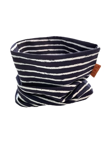 LiVi Colsjaal "Cool stripes marine" donkerblauw/wit - (L)50 x (B)24 cm