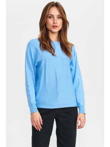 NÜMPH Sweter "Nudaya" w kolorze błękitnym