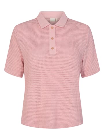 NÜMPH Koszulka polo "Nupolo" w kolorze różowym