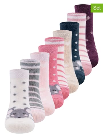 Ewers 9-delige set: sokken meerkleurig