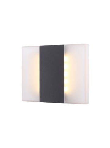 Globo lighting Lampa zewnętrzna LED "Moonlight" w kolorze biało-antracytowym - 21 x 17 cm