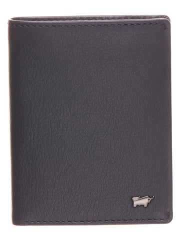 Braun Büffel Leren portemonnee donkerblauw - (B)12,5 x (H)10 x (D)2 cm