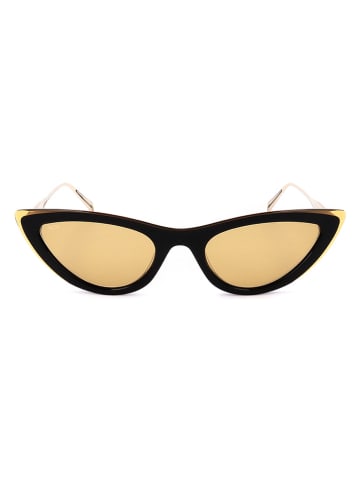 MCM Damen-Sonnenbrille in Schwarz-Gold/ Gelb