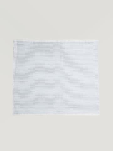 Sisley Sjaal met aandeel linnen lichtblauw - (L)190 x (B)90 cm