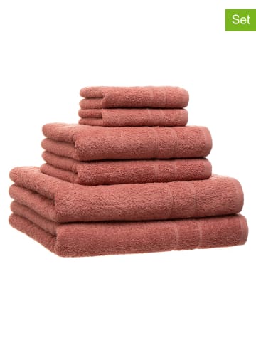Avance 6-delige handdoekenset oudroze