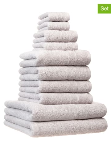 Avance 10-delige handdoekenset lichtgrijs