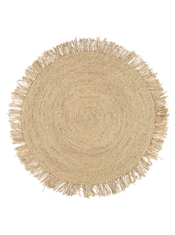 Avance Dywan w kolorze jasnobrązowym z trawy morskiej - Ø 100 cm