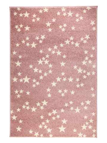Lamino Laagpolig tapijt lichtroze - (L)130 x (B)100 cm