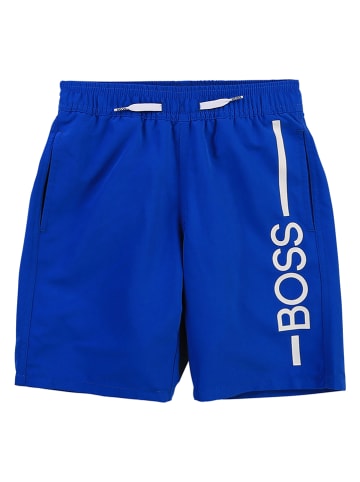 Hugo Boss Kids Szorty kąpielowe w kolorze niebieskim