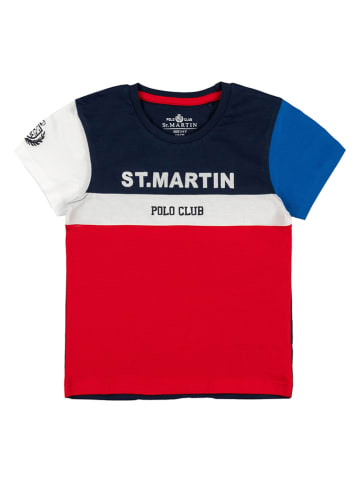 POLO CLUB St. MARTIN Shirt rood/donkerblauw