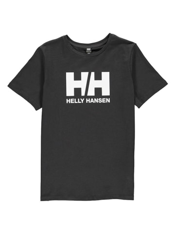 Helly Hansen Koszulka "Logo" w kolorze antracytowym