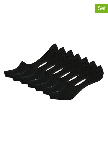 Hummel Skarpety-stopki (6 par) "Chevron" w kolorze czarnym