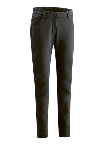 Gonso Spodnie softshellowe "Floralett" w kolorze czarnym