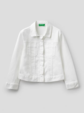 Benetton Kurtka jeansowa w kolorze białym