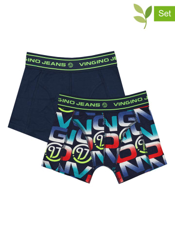 Vingino 2-delige set: boxershorts donkerblauw/meerkleurig