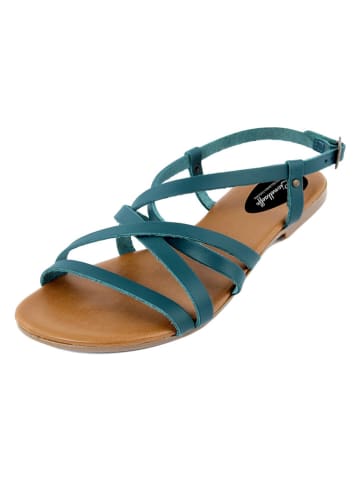 Lionellaeffe Leren sandalen turquoise