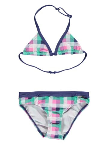 Buffalo Bikini donkerblauw/roze/groen
