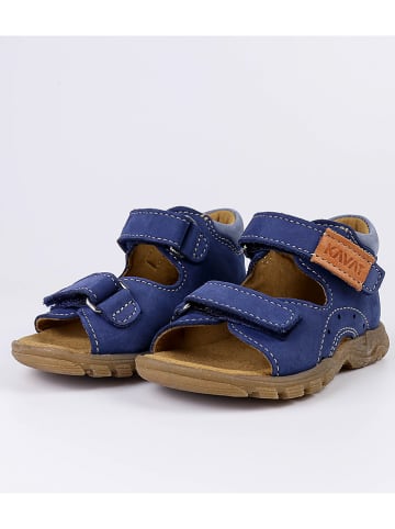 KAVAT Leren sandalen donkerblauw