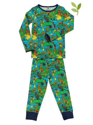 Småfolk Pyjama "Jungle" groen/meerkleurig
