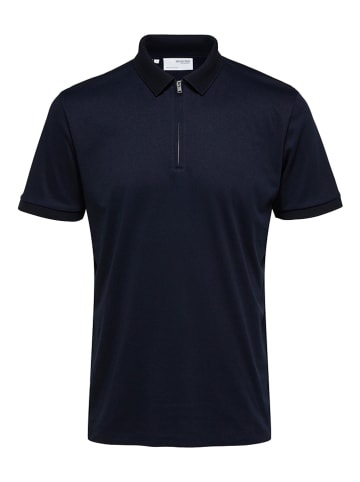 SELECTED HOMME Poloshirt "Fave" donkerblauw