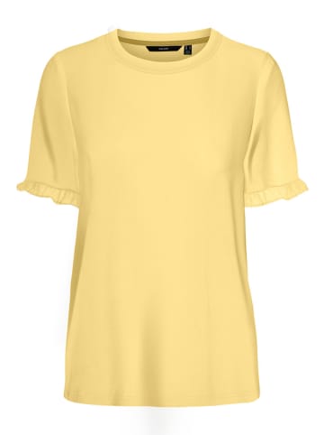 Vero Moda Koszulka "Elisa" w kolorze żółtym