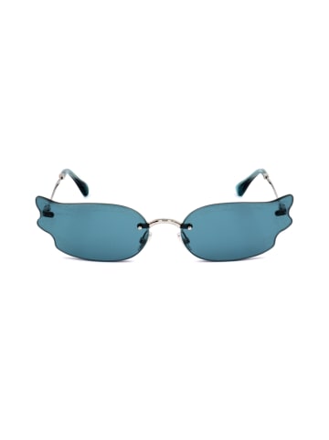 Jimmy Choo Damskie okulary przeciwsłoneczne w kolorze srebrno-niebieskim