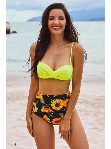 Coconut Sunwear Bikini in Gelb/ Schwarz