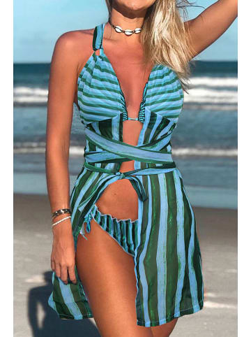 Coconut Sunwear Bikini in Blau/ Grün