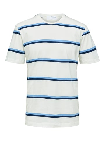 SELECTED HOMME Shirt "Relaxowen" wit/blauw