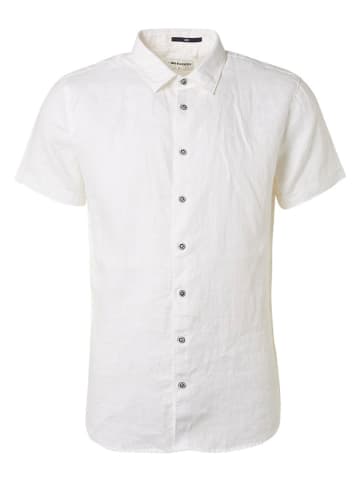 No Excess Lniana koszula - Regular fit - w kolorze białym