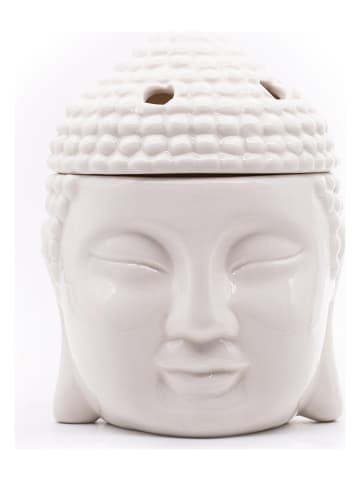 Candle Brothers Geurlamp "Buddha" wit - (H)15,5 x Ø 14,5 cm