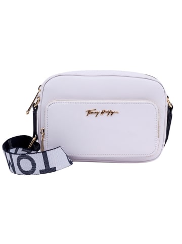 Tommy Hilfiger Schoudertas "Iconic Tommy Camera Bag" wit/donkerblauw - (B)21 x (H)15 x (D)9 cm