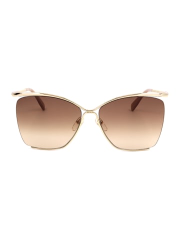 Longchamp Dameszonnebril goudkleurig/lichtbruin