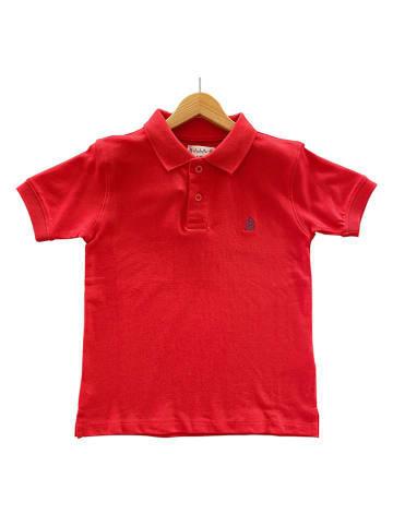 El Caballo Koszulka polo "Pique C/Lycra" w kolorze czerwonym