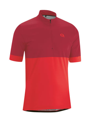 Gonso Koszulka kolarska polo w kolorze czerwono-bordowym