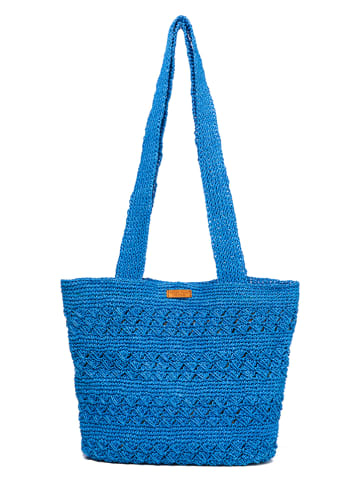 Samimi Skórzana torebka w kolorze niebieskim - 54 x 54 cm