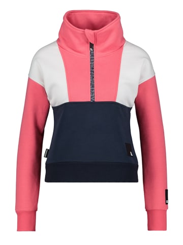Alife and kickin Sweatshirt "Stella" roze/donkerblauw/wit