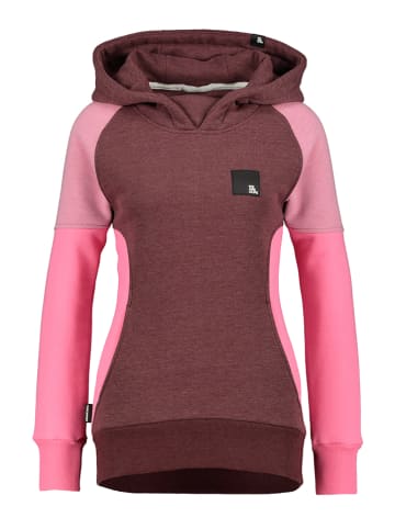 Alife and kickin Hoodie "Patricia" bordeaux/roze