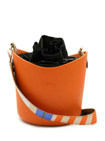 O Bag Schoudertas "Basket" oranje - (B)24 x (H)20 x (D)6 cm