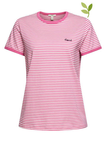 ESPRIT Koszulka w kolorze biało-różowym