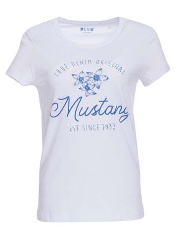 Mustang Koszulka "Alina C Print" w kolorze białym