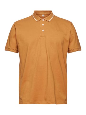 ESPRIT Koszulka polo w kolorze karmelowym