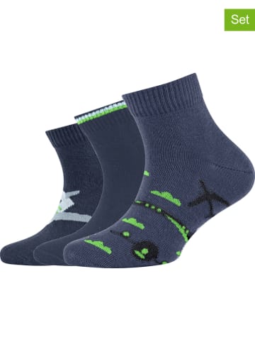 Camano 9-delige set: sokken donkerblauw/groen