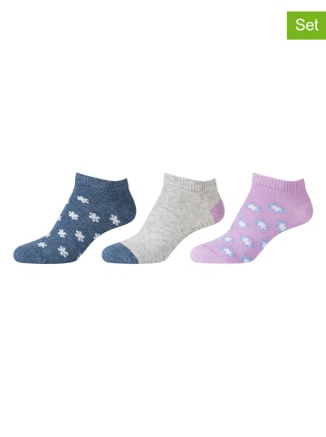 Camano 9-delige set: sokken paars/blauw/grijs