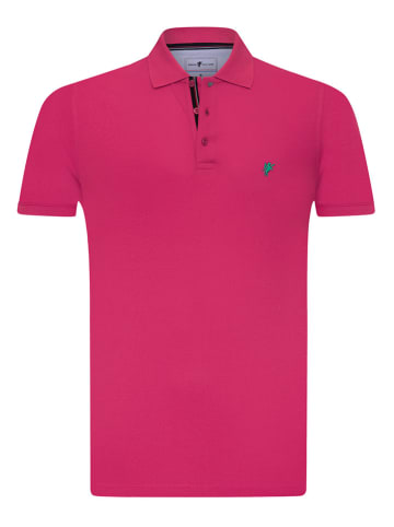 Denim Culture Koszulka polo w kolorze różowym