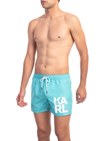 Karl Lagerfeld Zwemshort lichtblauw